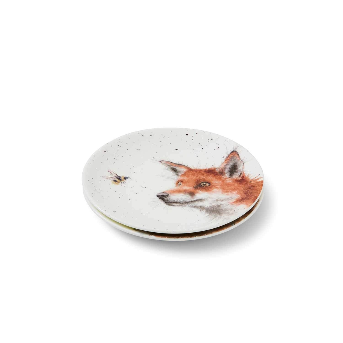 Wrendale Designs Fox & Hare Coupe Side Plate image number null